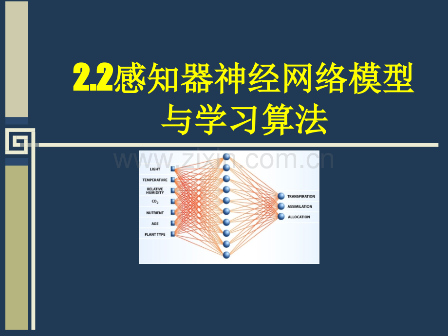 感知器神经网络模型与学习算法.pptx_第1页