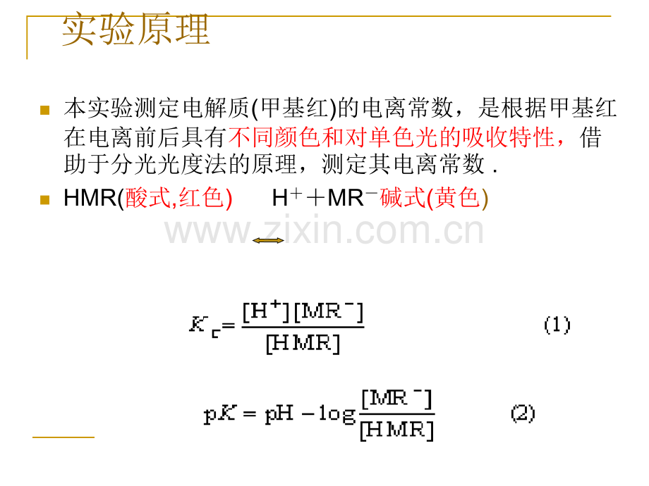 用分光光度法测定弱电解质的电离常数.pptx_第2页