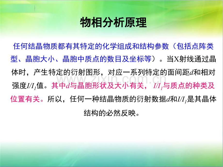 XRD物相分析原理及应用.pptx_第3页