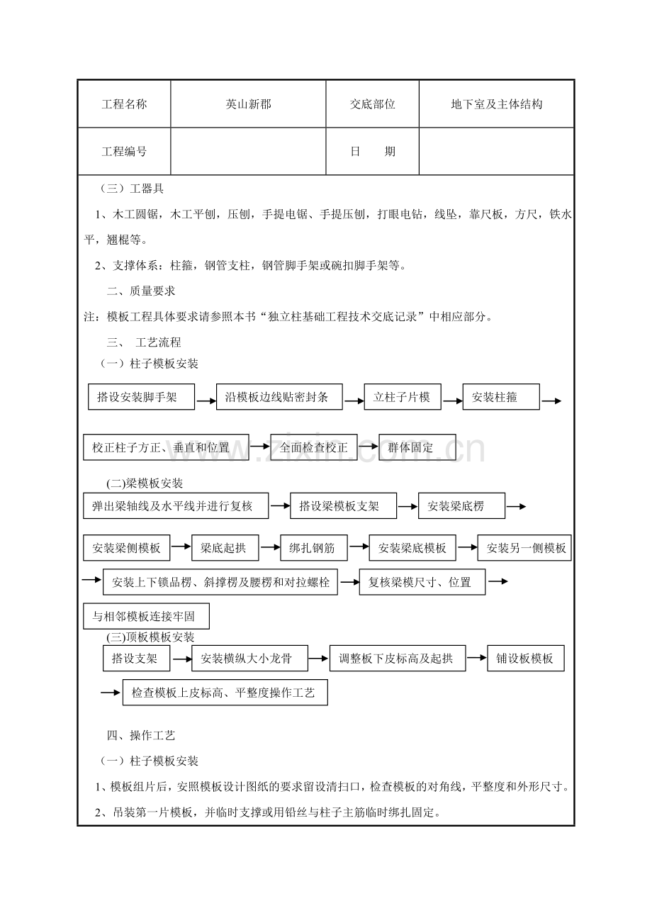 模板支撑技术交底.docx_第2页