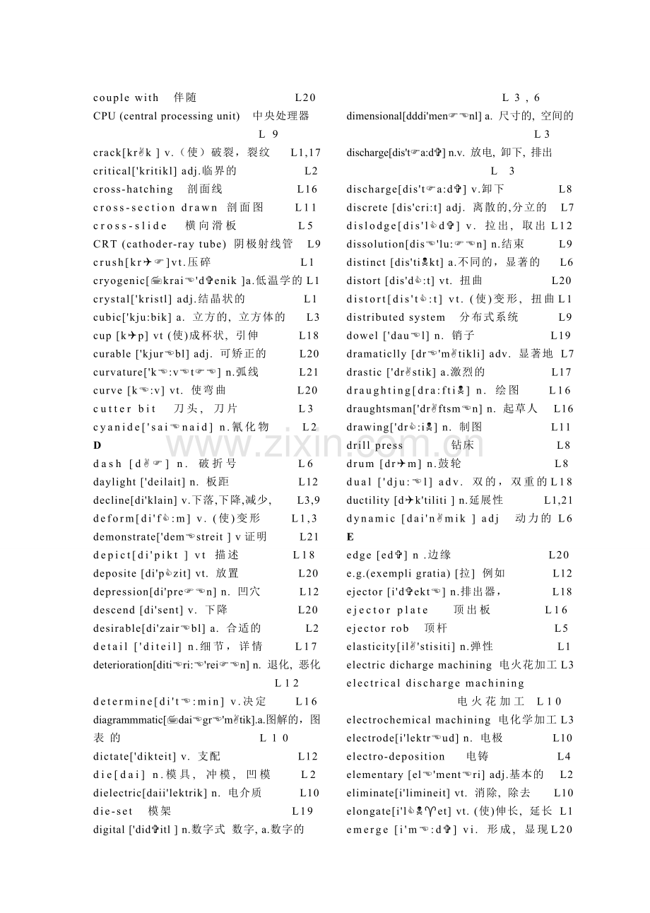 词汇模具机械英语词汇.doc_第3页