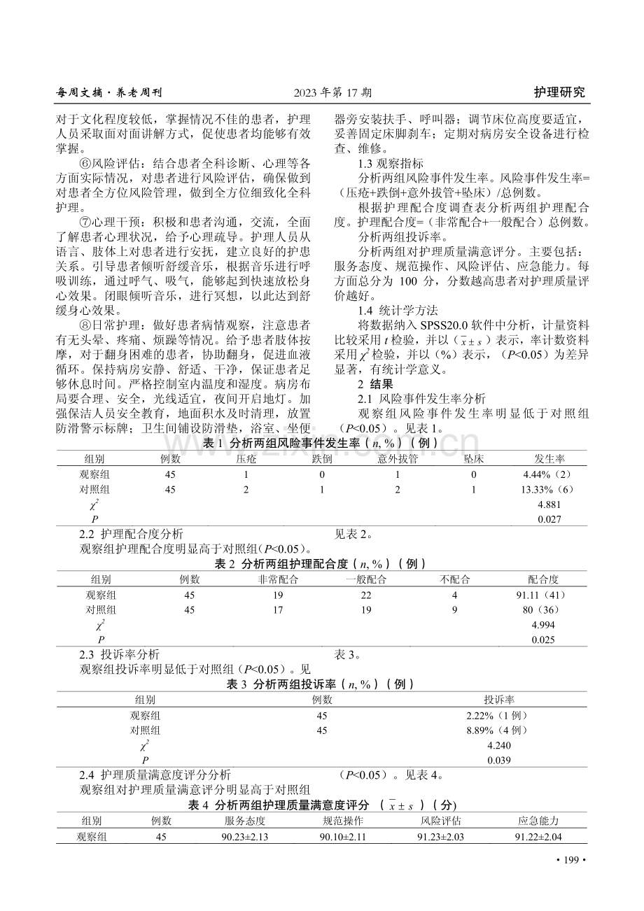 风险管理在社区全科病房护理中的应用.pdf_第2页