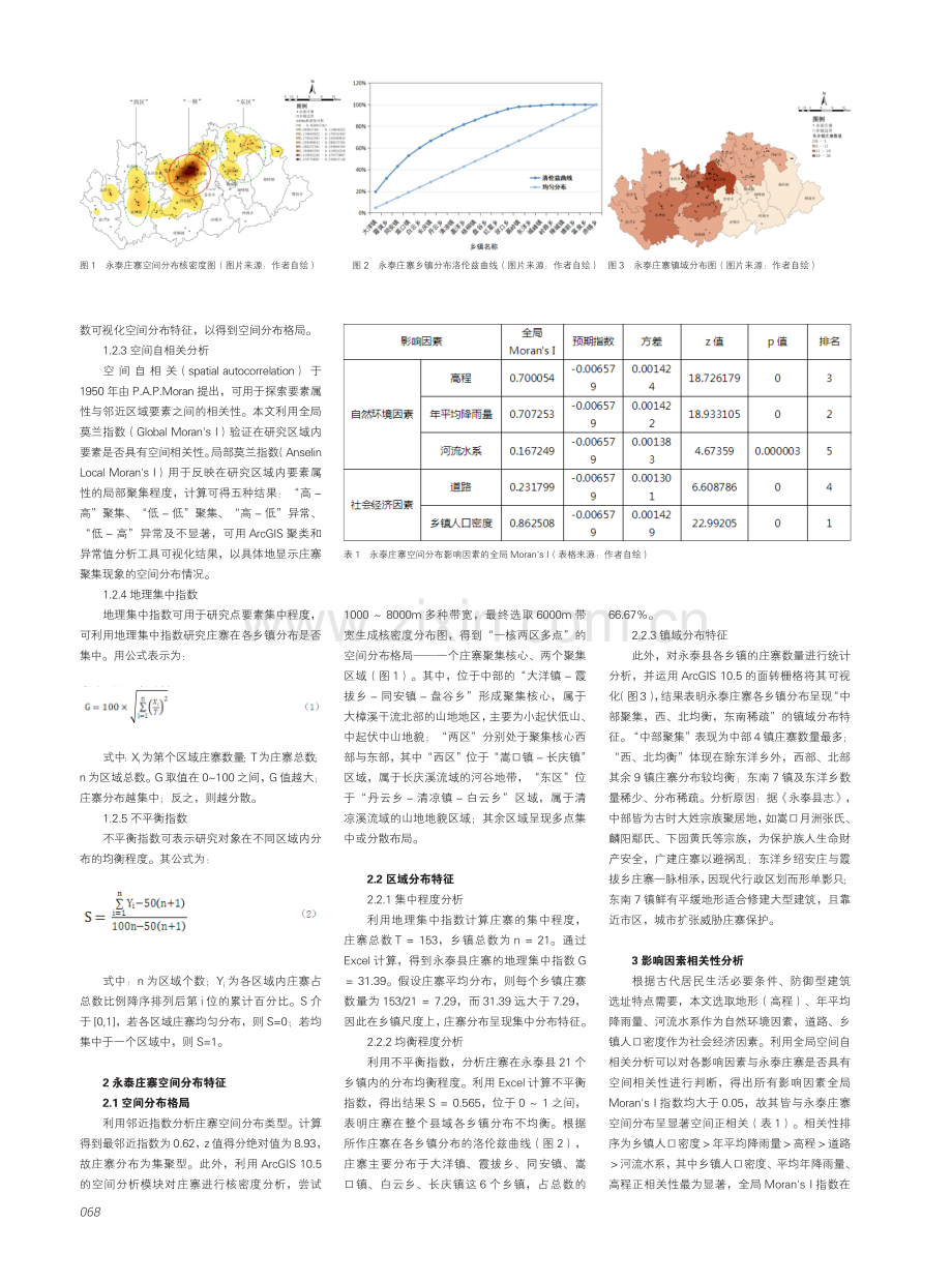 福建省永泰庄寨空间分布特征及影响因素研究.pdf_第2页