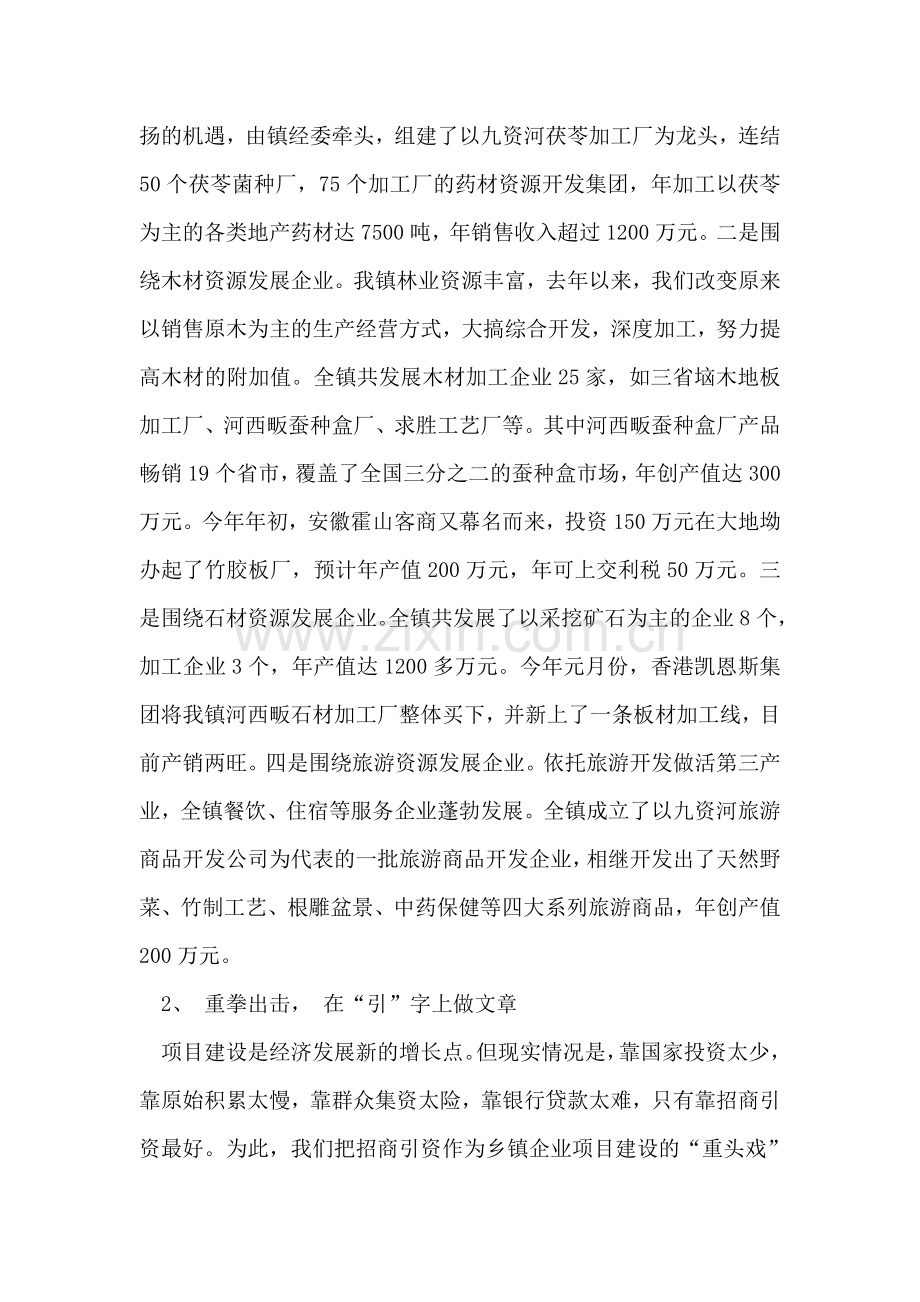 在全县乡镇企业工作会上的典型发言.doc_第2页