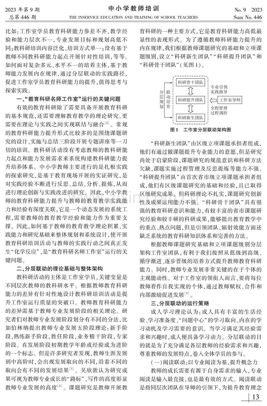 分层联动：“教育科研名师工作室”的运行策略.pdf_第2页