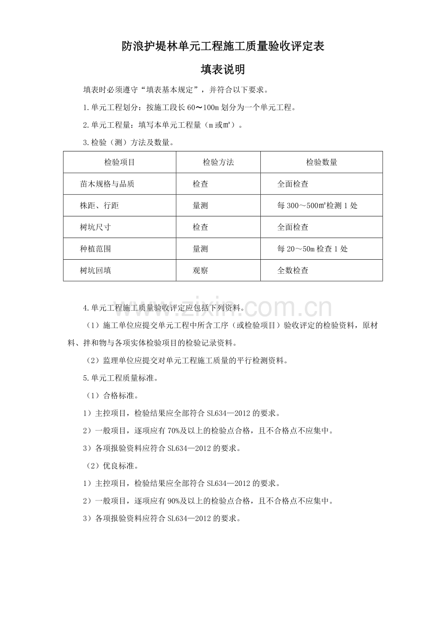 植草护坡河道疏汛单元工程施工质量验收评定表.doc_第3页