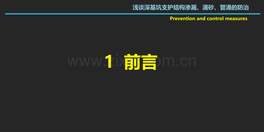 浅谈深基坑支护结构渗漏涌砂管涌的防治.pptx_第2页