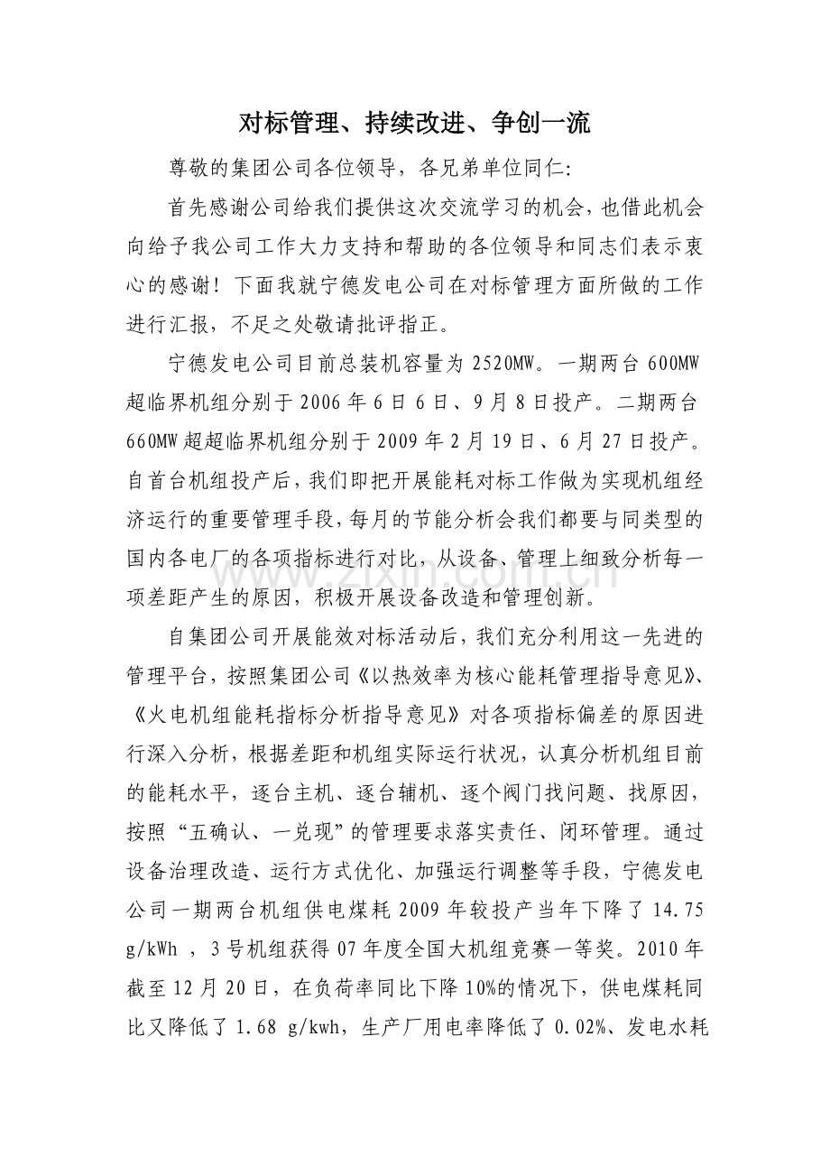 对标管理持续改进争创一流.doc_第1页