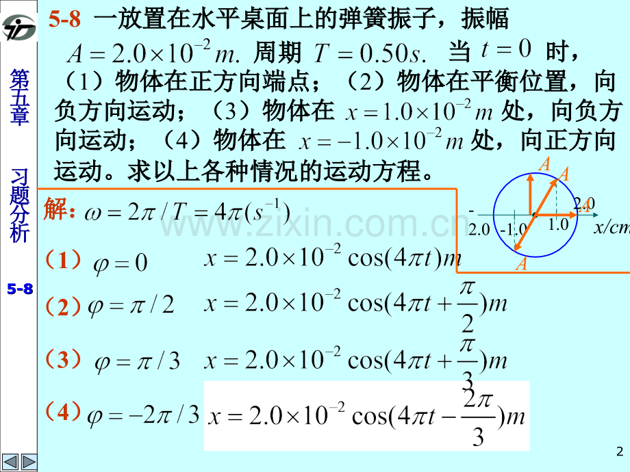 大学物理学教程第二马文蔚练习册答案5-机械振动.pptx_第2页