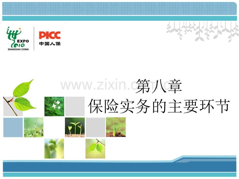 保险基础知识保险实务的主要环节.pptx_第1页