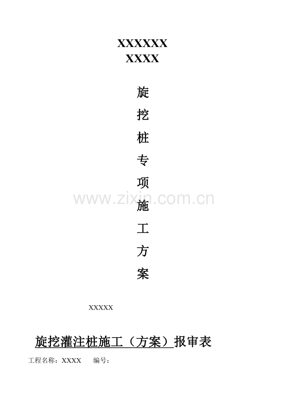 旋挖桩专项施工方案泥浆护壁.docx_第1页