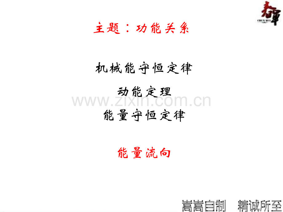 2015820功能关系机械能守恒定律动能定理能量定恒定律资料.pptx_第1页