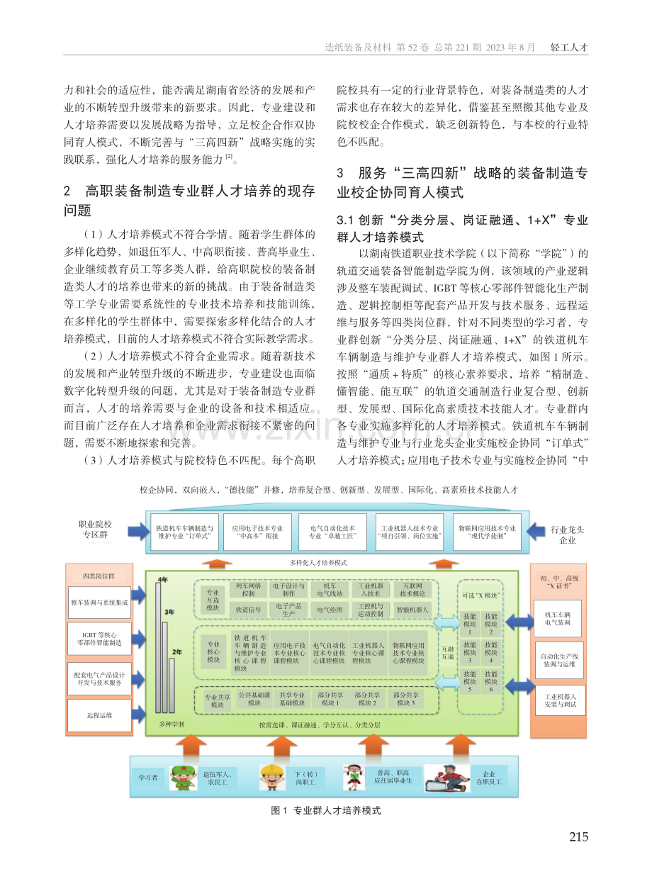 服务湖南“三高四新”战略的高职装备制造专业群人才培养模式研究.pdf_第2页