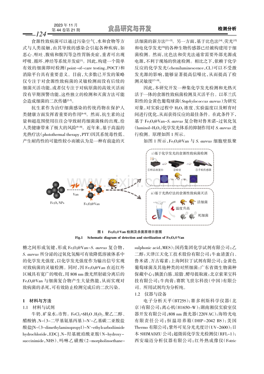 复合磁性纳米粒子用于食源性致病菌特异性检测及灭活.pdf_第2页