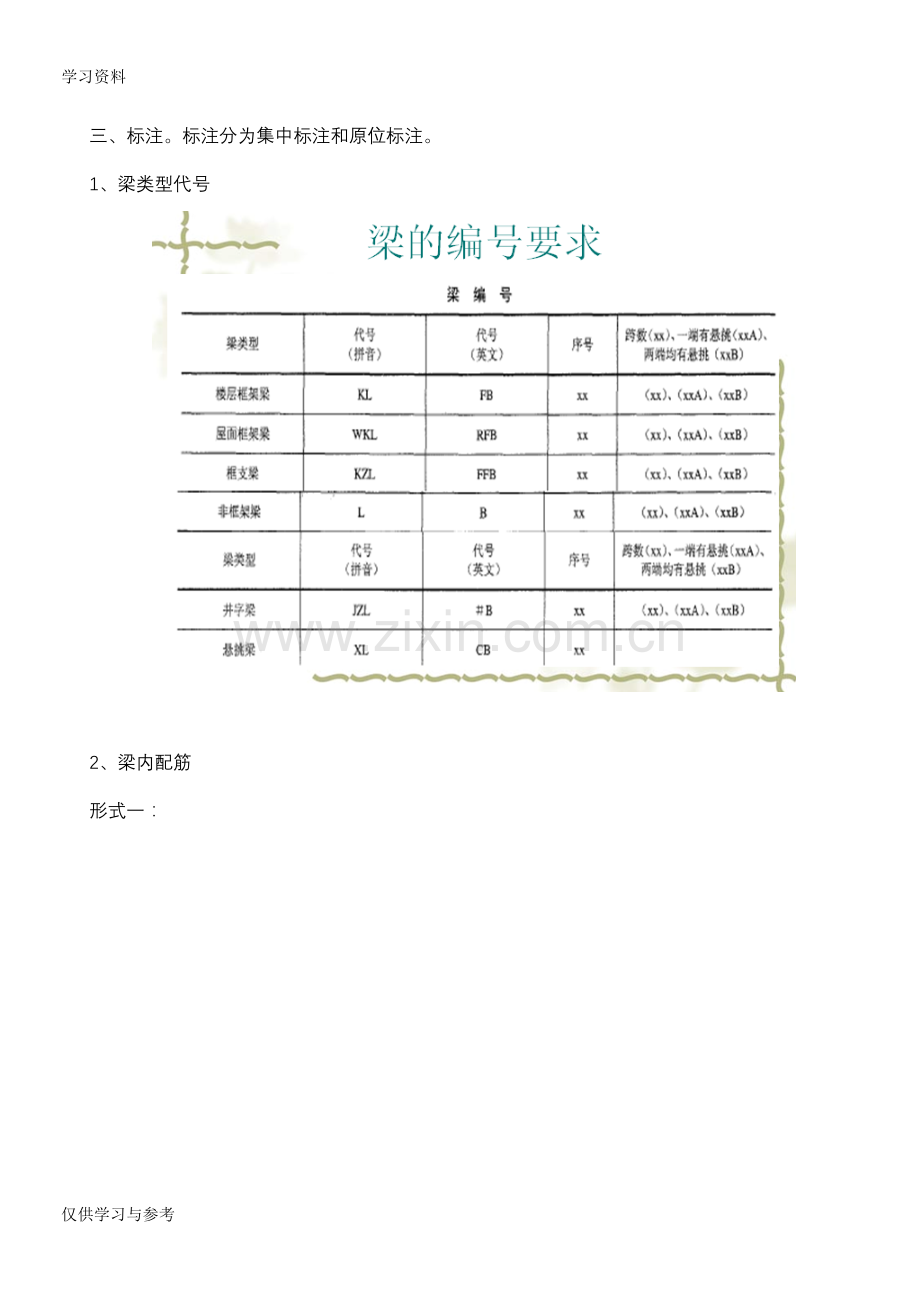 工程识图之平法标注(梁)资料.doc_第2页