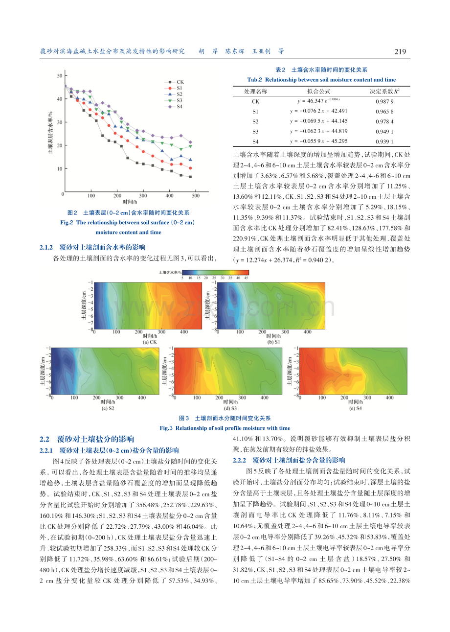 覆砂对滨海盐碱土水盐分布及蒸发特性的影响研究.pdf_第3页