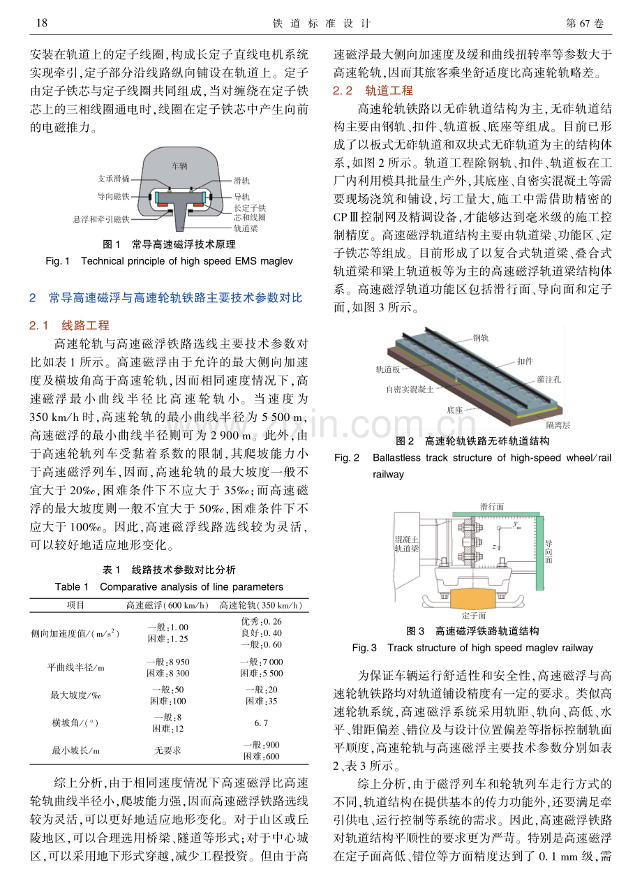 高速磁浮与高速轮轨系统主要技术参数对比分析.pdf_第3页