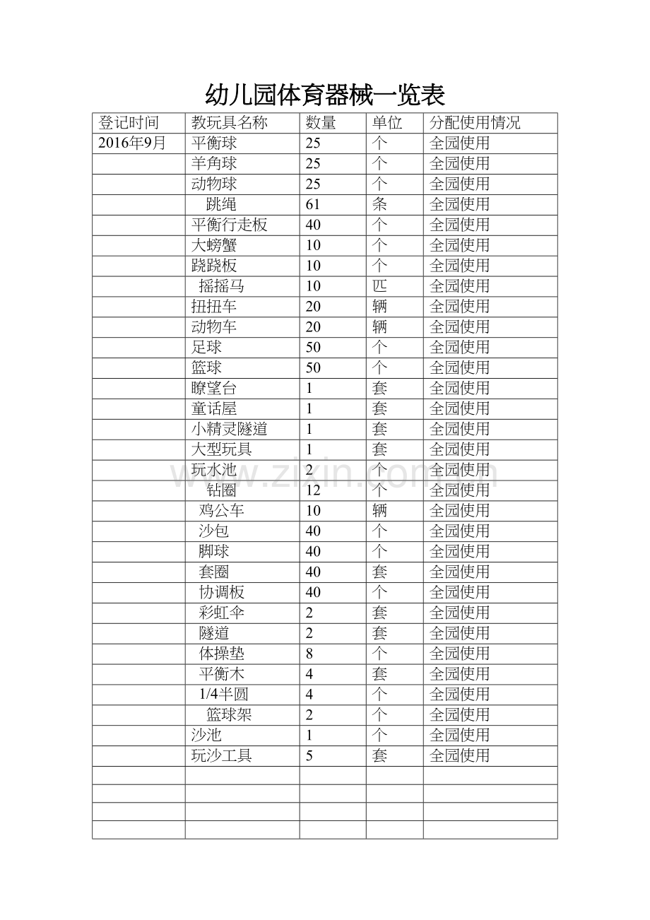 幼儿园体育器械一览表学习资料.doc_第2页