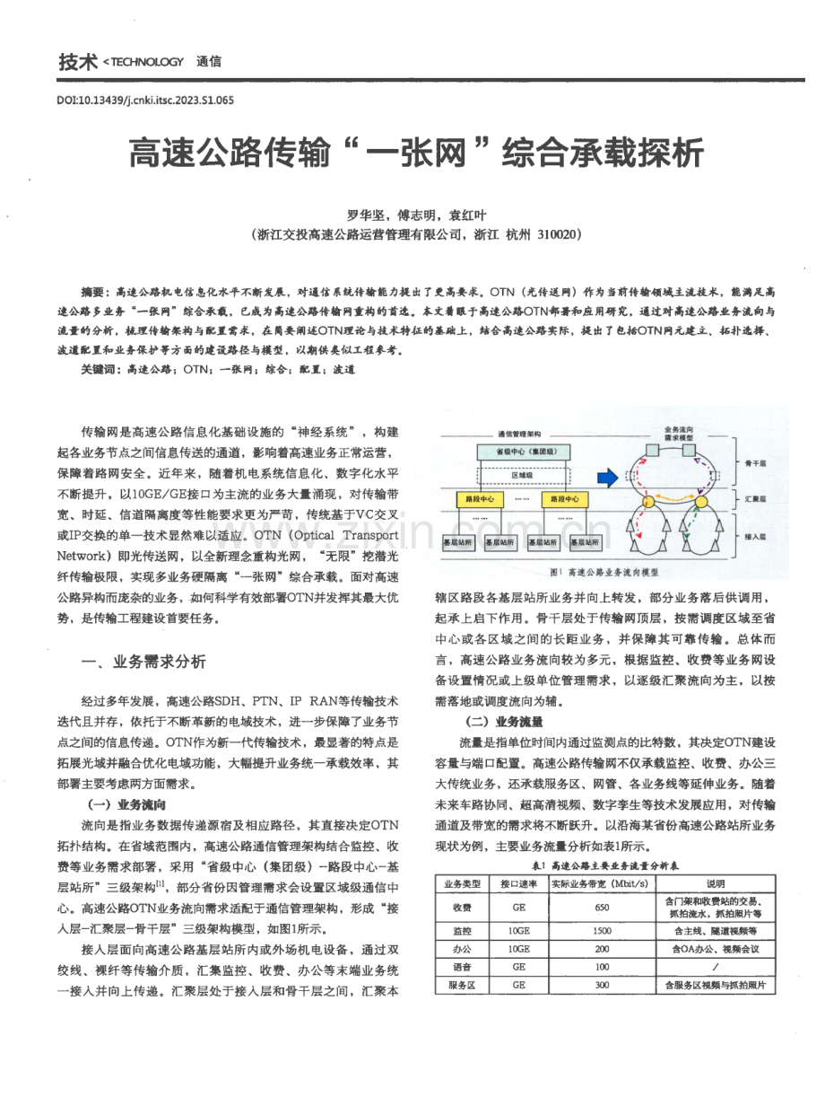 高速公路传输“一张网”综合承载探析.pdf_第1页