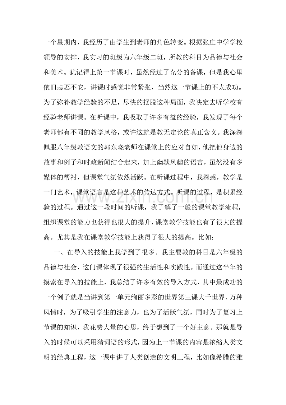 师范生顶岗个人实习总结.doc_第2页