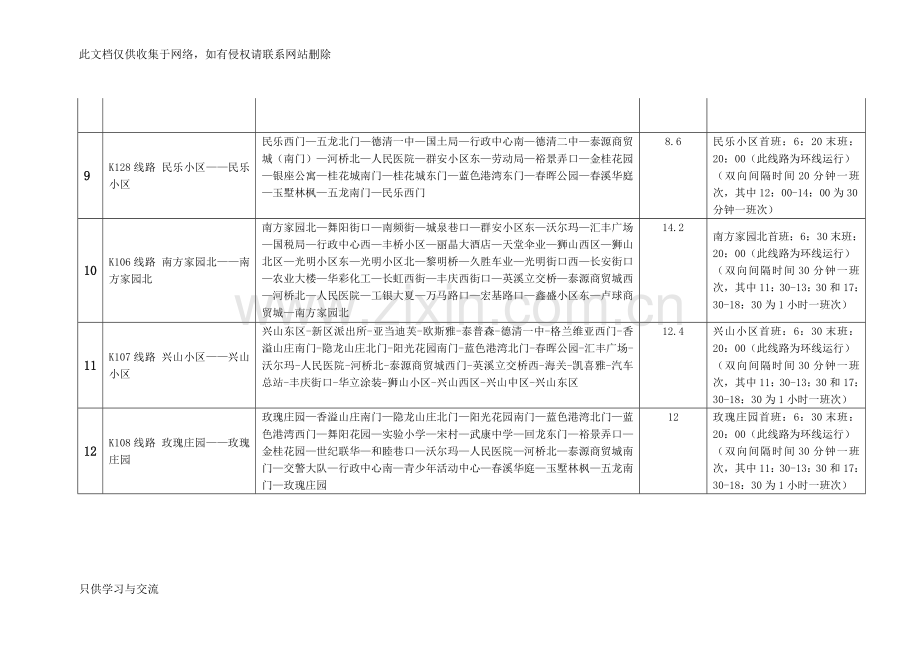 德清县城乡公交客运时间表教学内容.doc_第3页