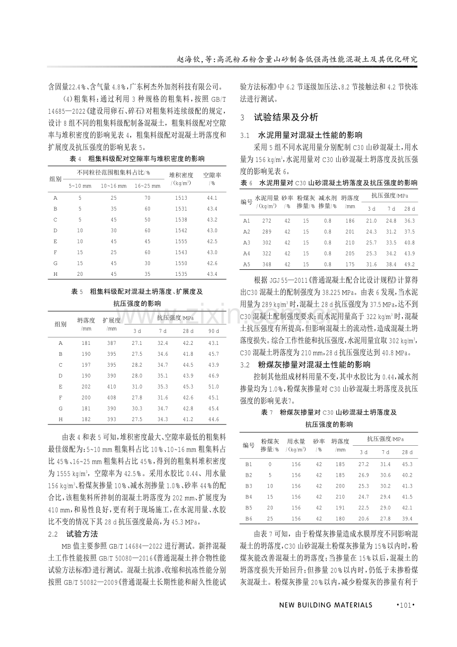 高泥粉石粉含量山砂制备低强高性能混凝土及其优化研究.pdf_第3页