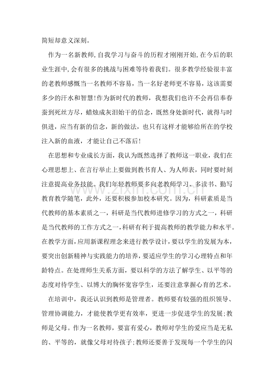 教师个人培训总结范文.doc_第2页