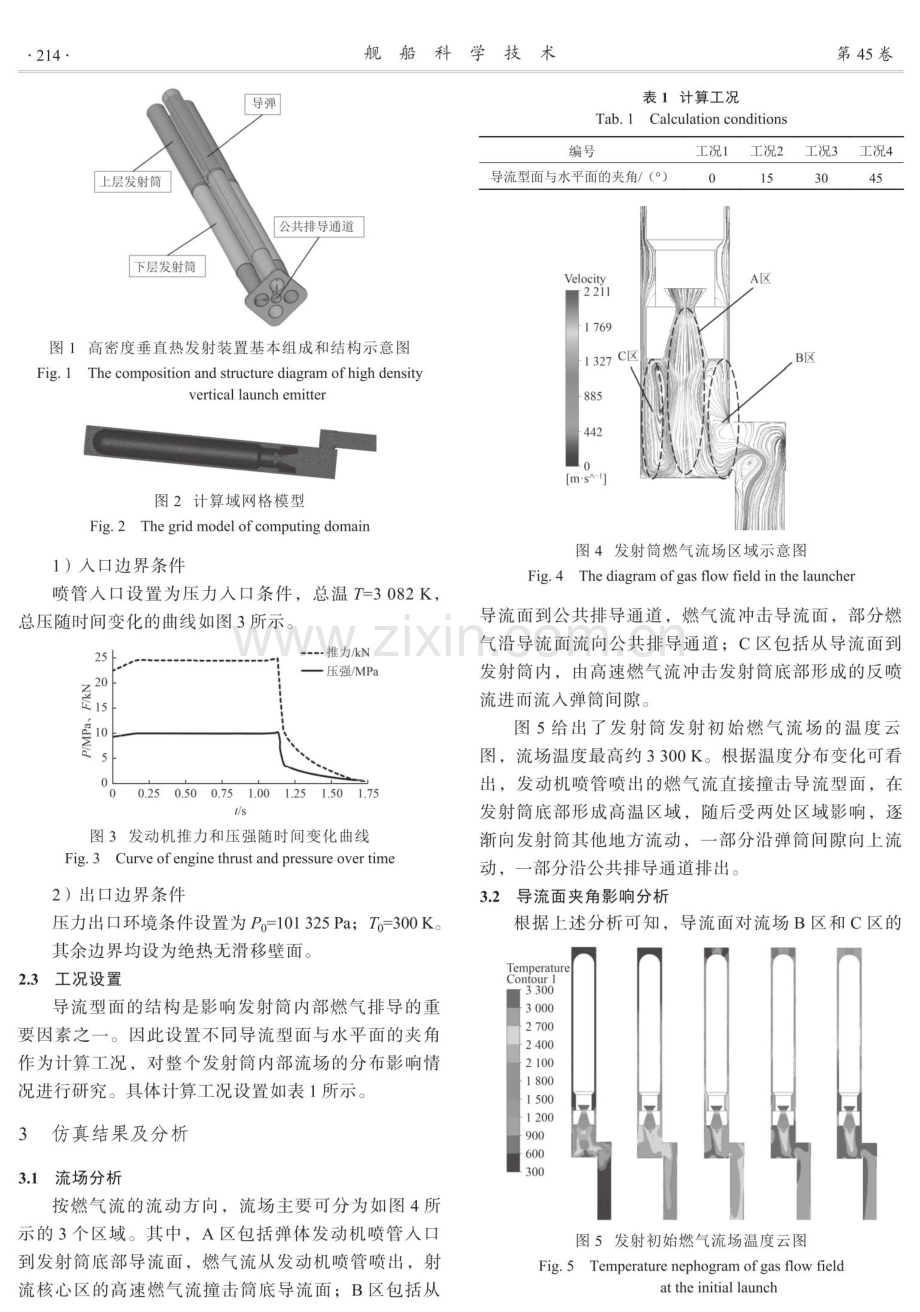 高密度垂直发射系统燃气排导性能仿真.pdf_第3页