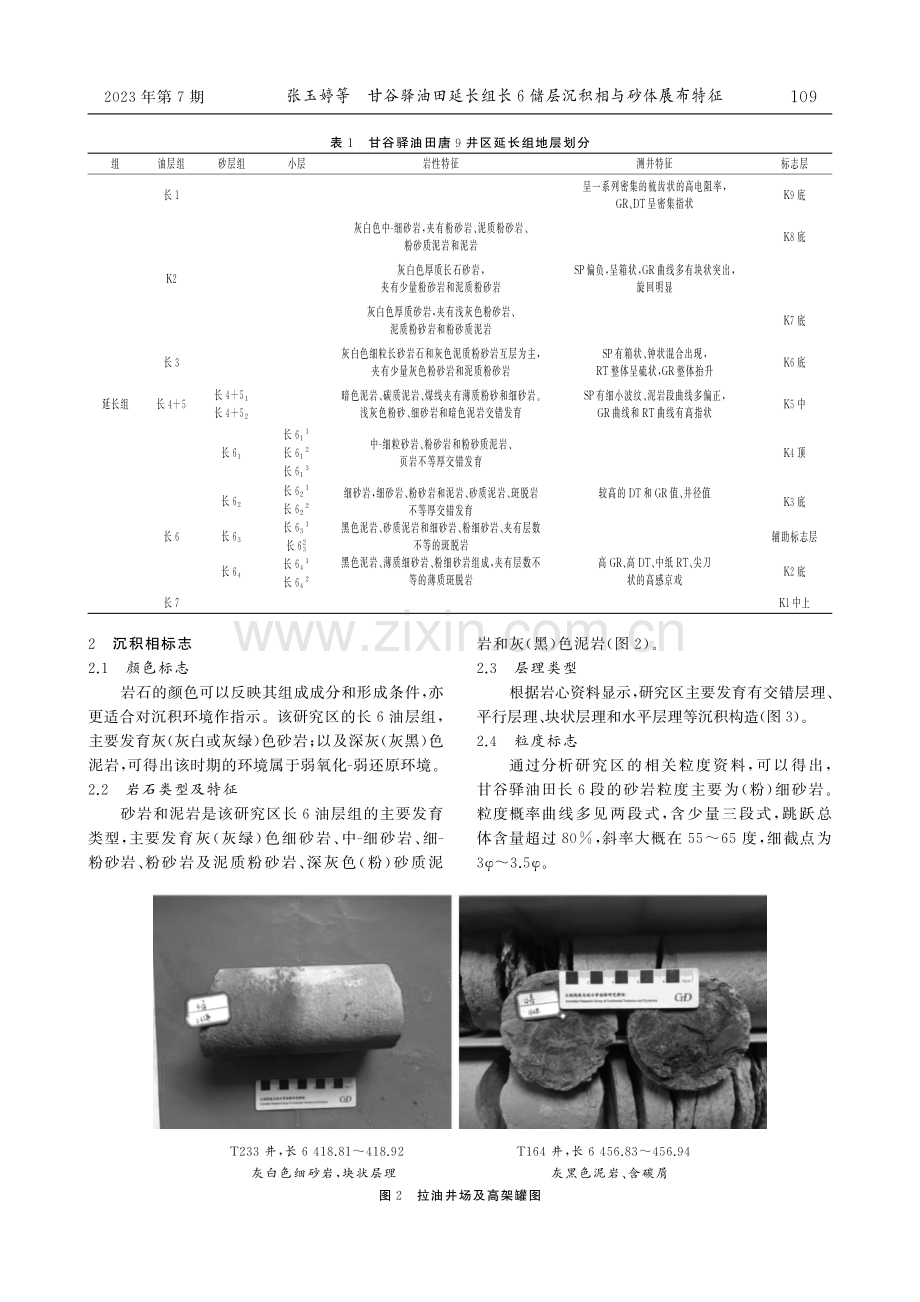 甘谷驿油田延长组长6储层沉积相与砂体展布特征.pdf_第2页