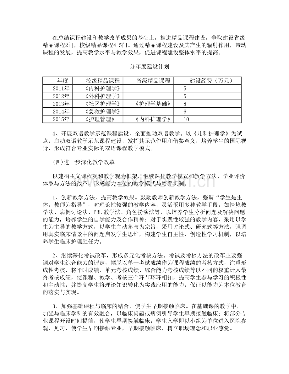 护理学专业建设发展规划资料.doc_第3页