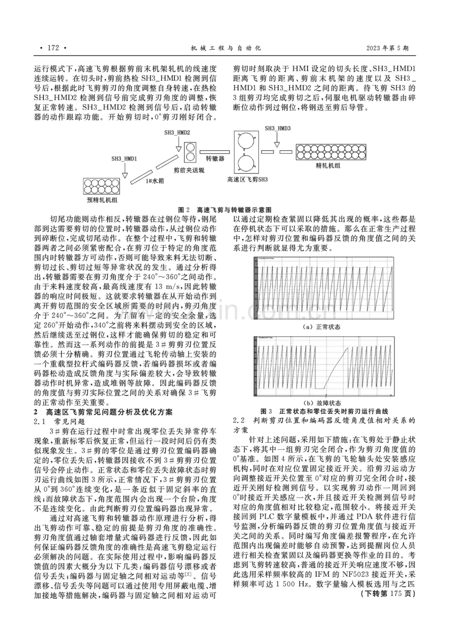 高线高速区飞剪剪刃位置控制方法.pdf_第2页