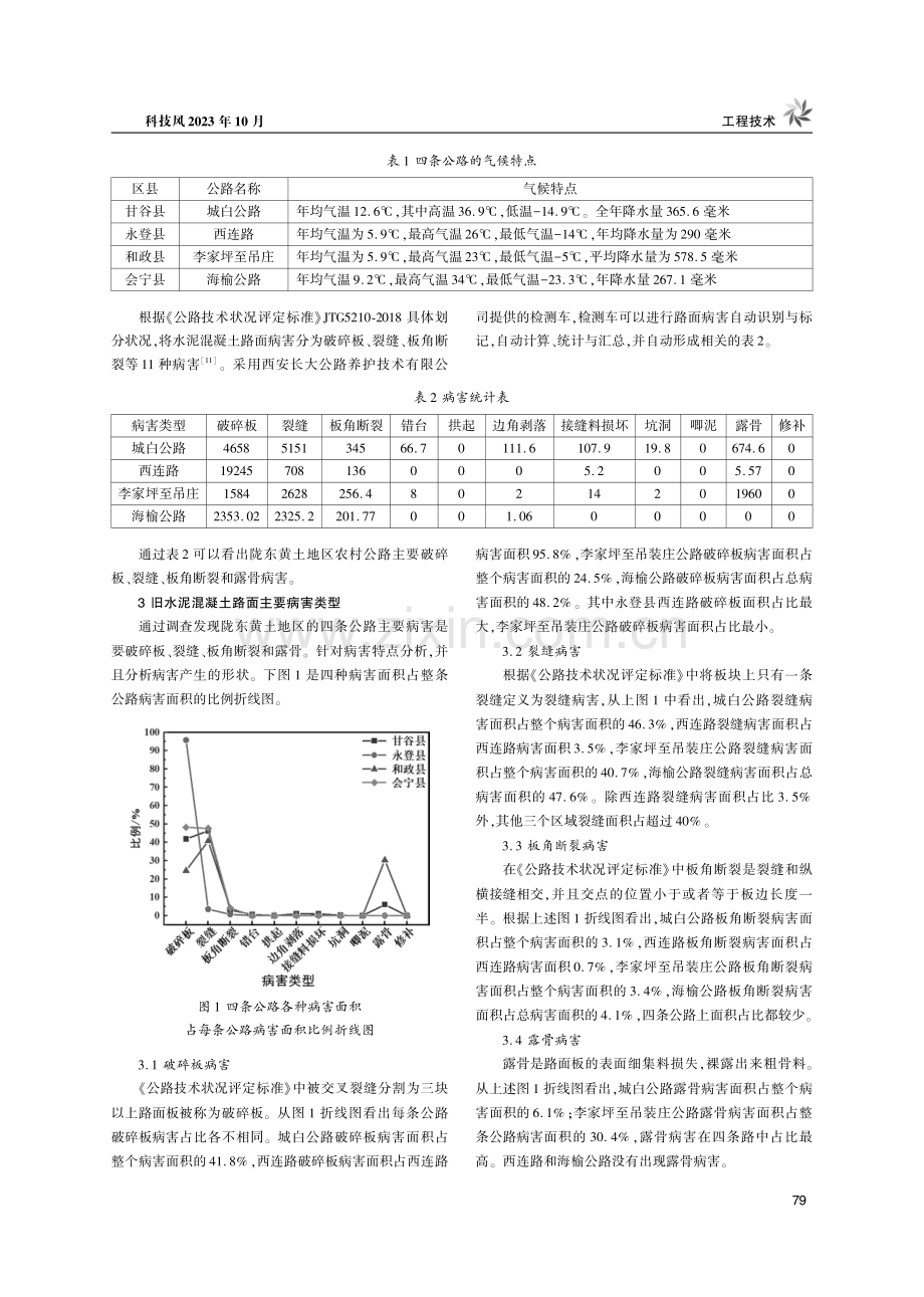 甘肃省陇东黄土地区农村公路病害分析及防治措施.pdf_第2页