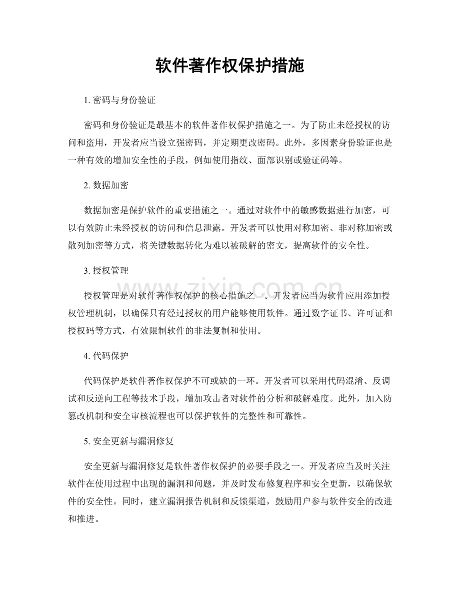 软件著作权保护措施.docx_第1页