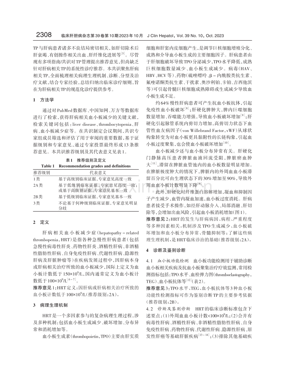 肝病相关血小板减少症临床管理中国专家共识.pdf_第2页