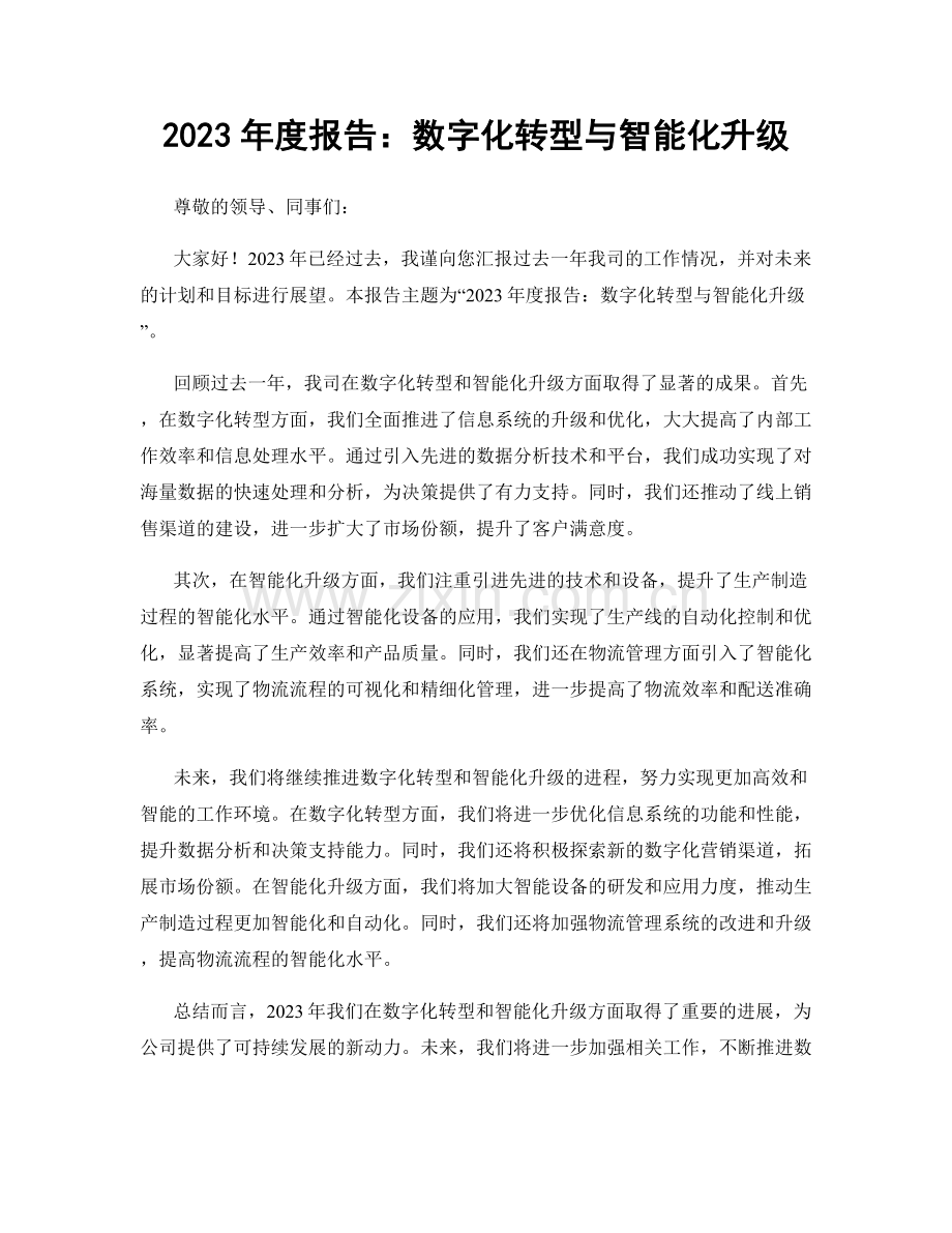 2023年度报告：数字化转型与智能化升级.docx_第1页