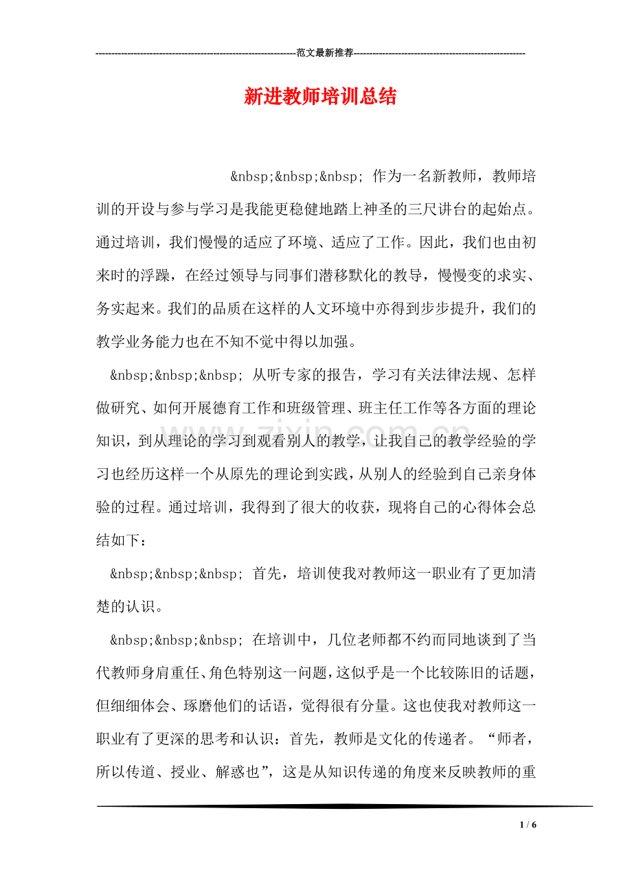 新进教师培训总结.doc_第1页