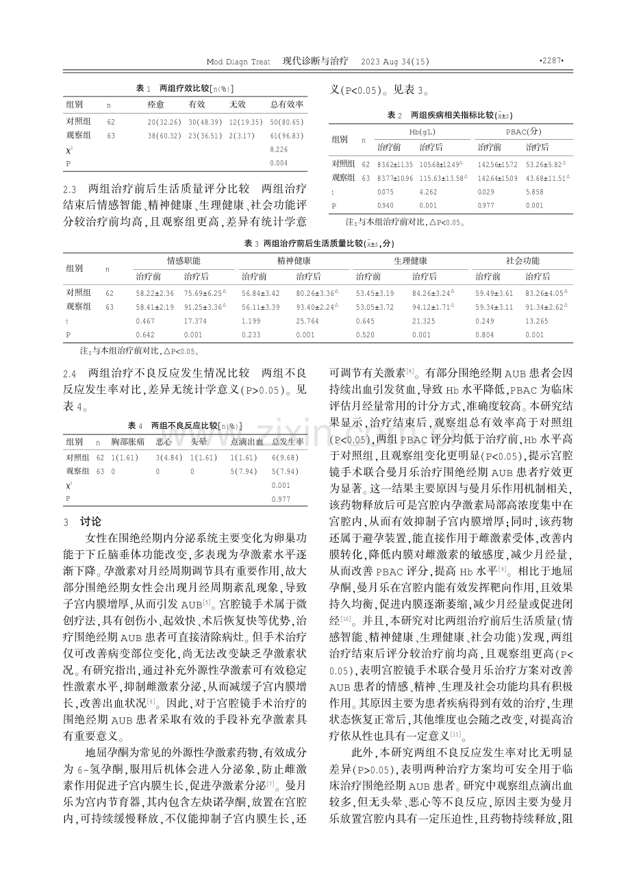 宫腔镜手术联合曼月乐治疗围绝经期异常子宫出血的疗效观察 (1).pdf_第3页