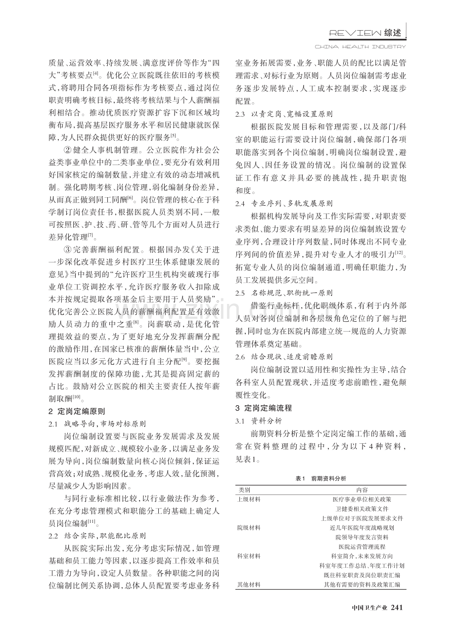 公立医院定岗定编流程思路探讨与思考.pdf_第2页