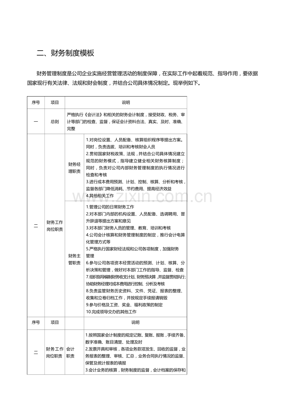 财会制度标准通用模板.doc_第1页