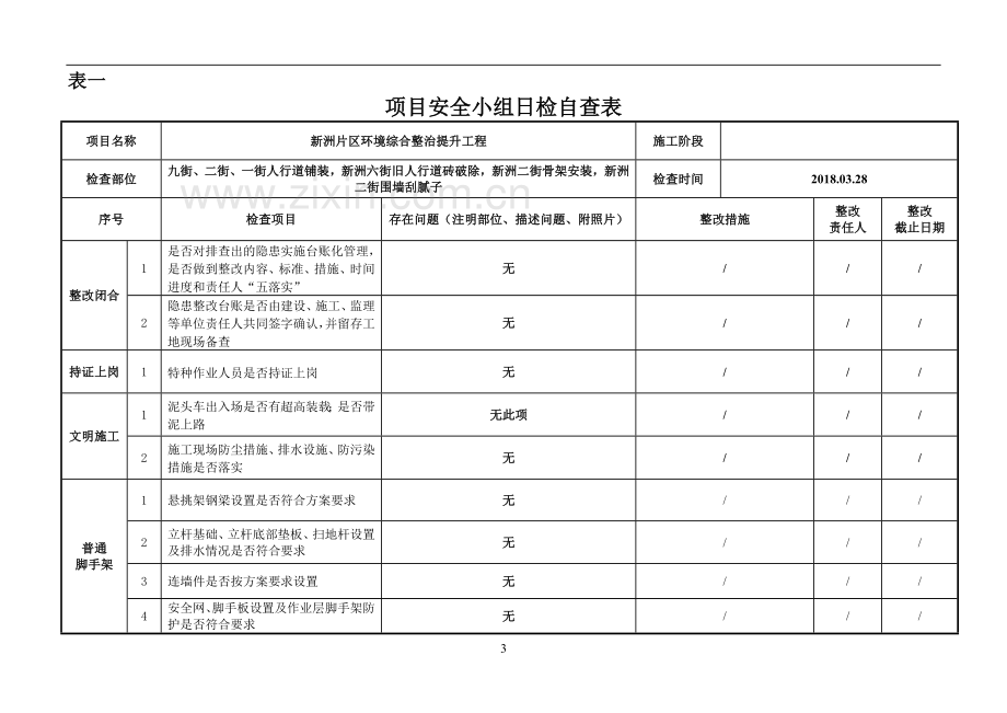 三级三层安全日检-周检-月检自检表格.doc_第3页