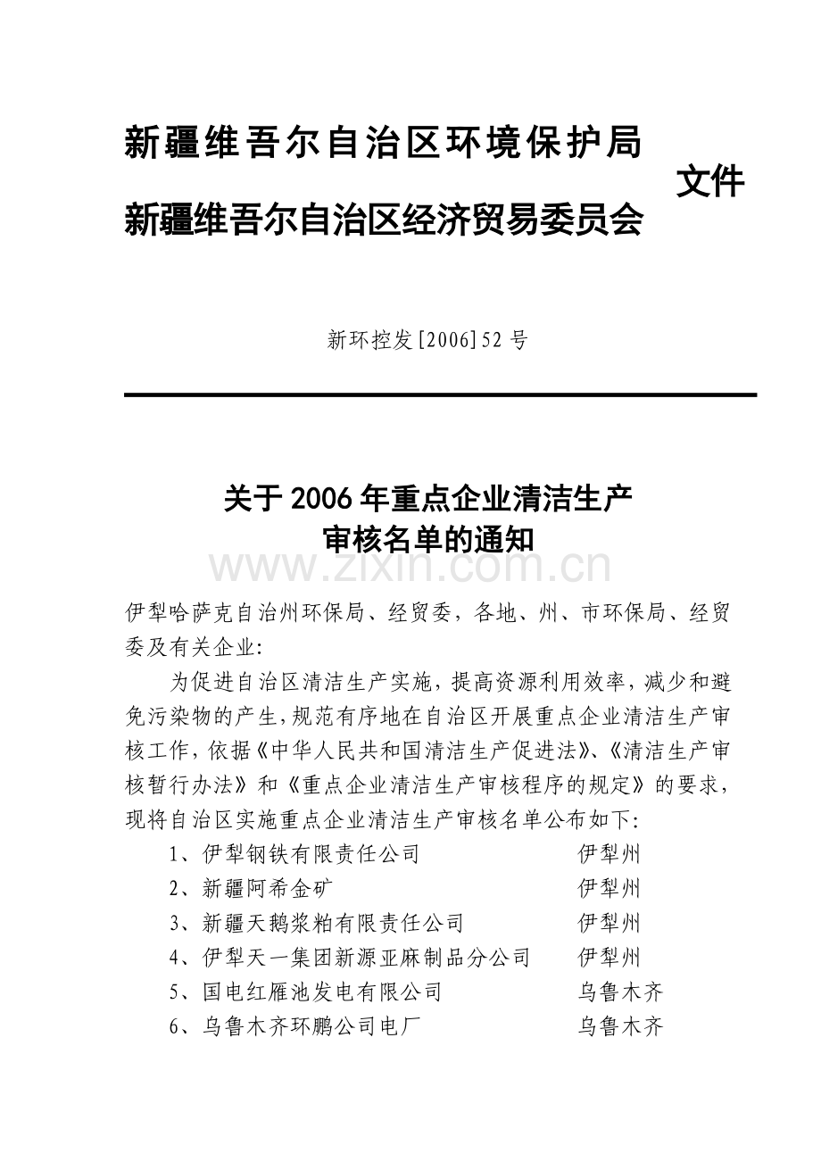 重点企业清洁生产审核程序的规定.doc_第1页