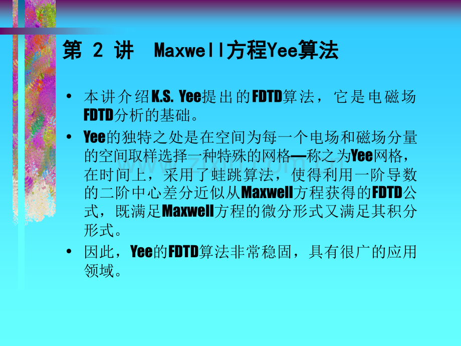 Maxwell方程Yee算法.pptx_第1页