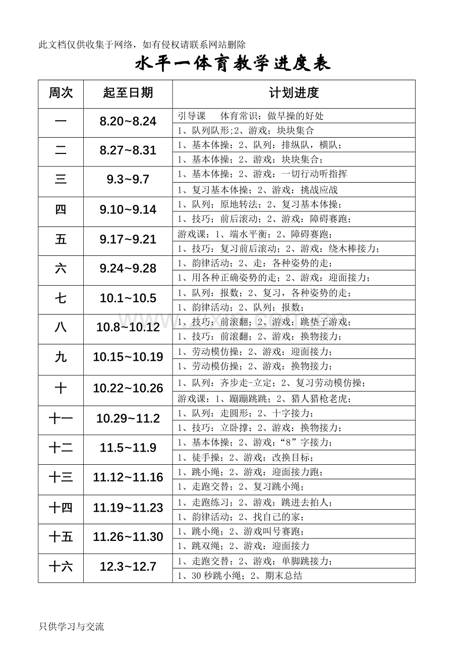 水平一体育教案集教案资料.doc_第2页