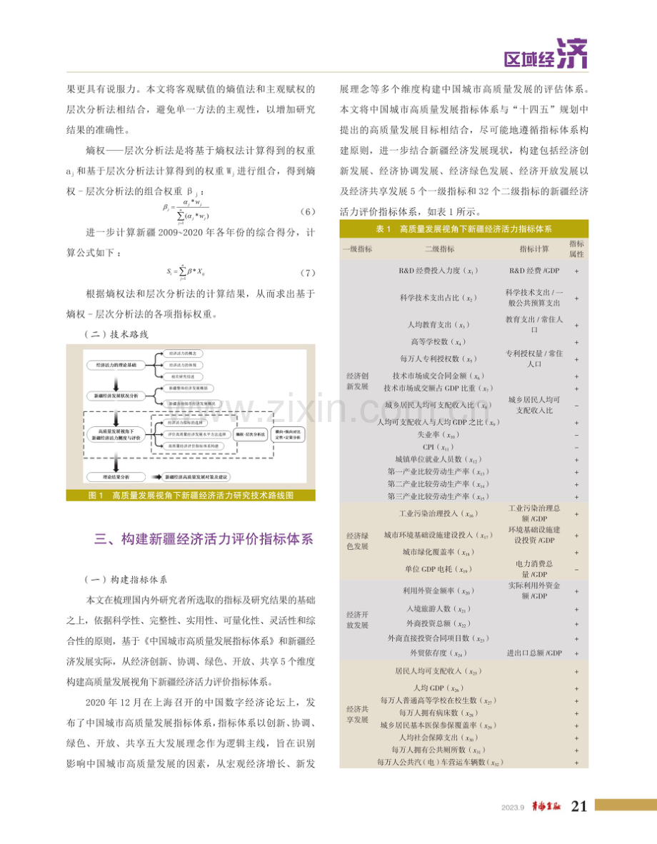 高质量发展视角下新疆经济活力的测度与评价.pdf_第3页