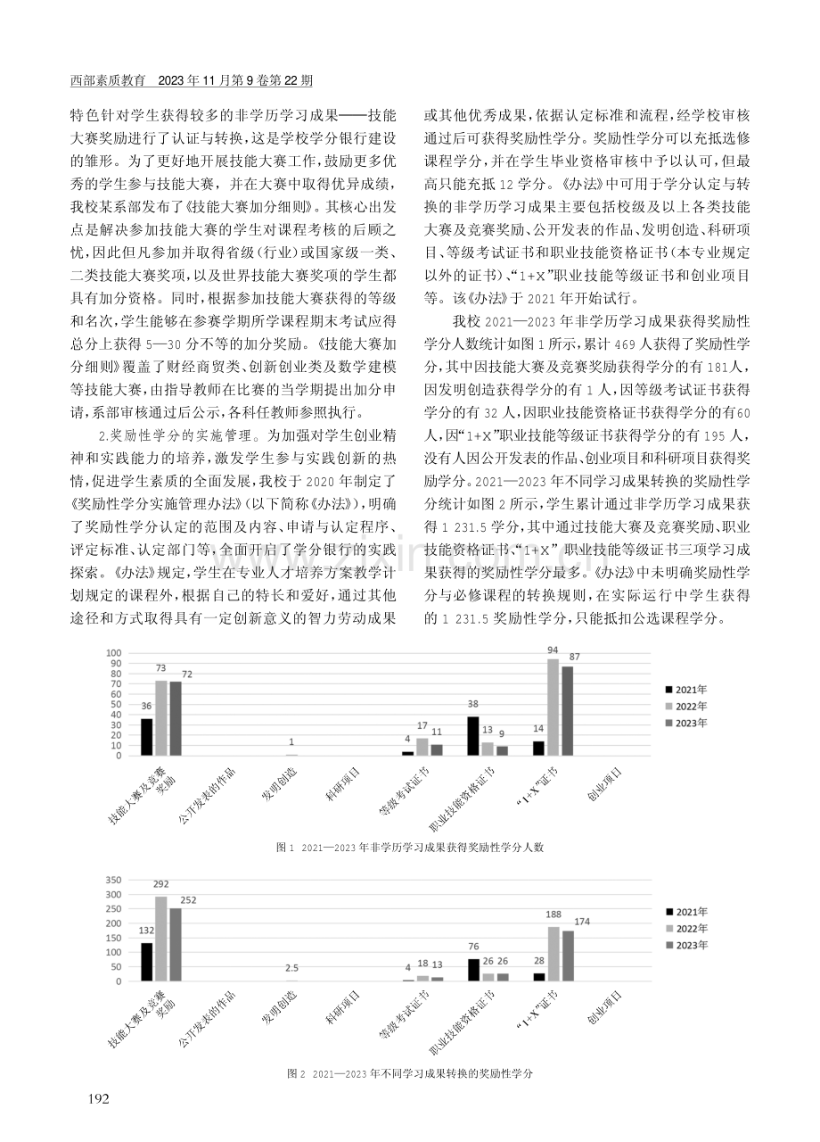 高职院校学分银行建设探索——以贵州交通职业技术学院为例.pdf_第2页