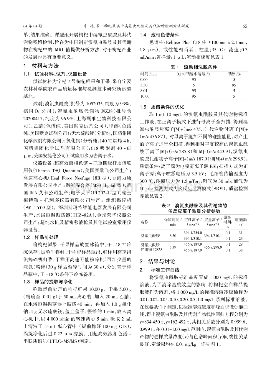 枸杞果实中溴氰虫酰胺及其代谢物检测方法研究.pdf_第2页