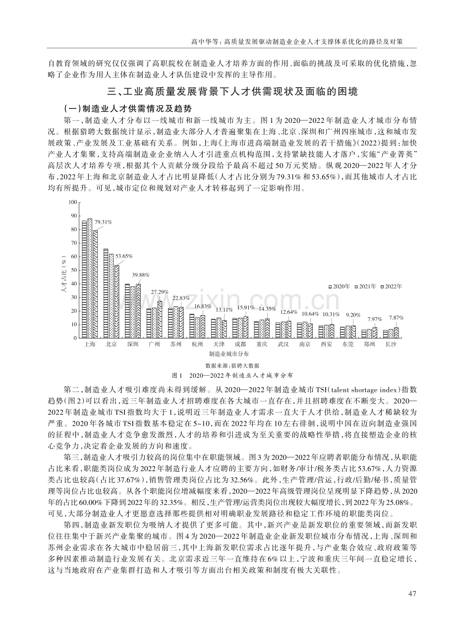 高质量发展驱动制造业企业人才支撑体系优化的路径及对策.pdf_第3页