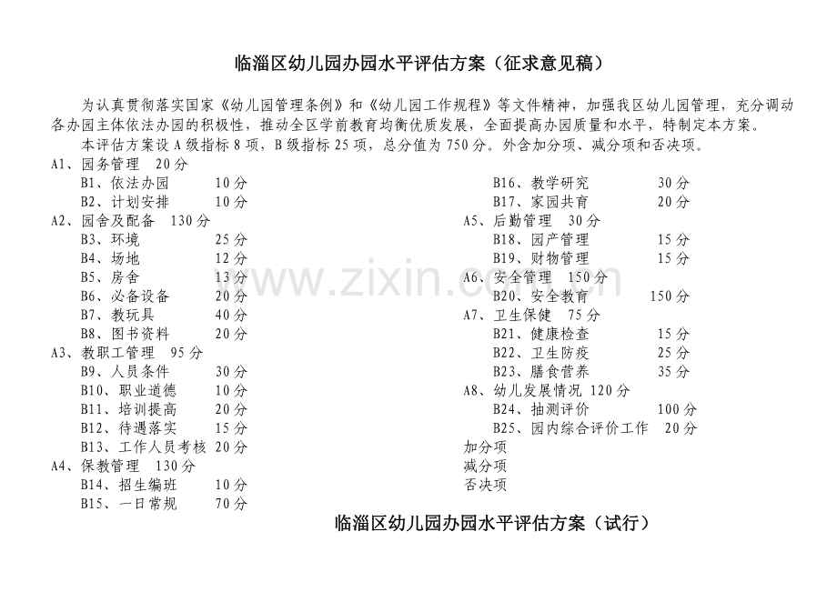 (新修订)-临淄区幼儿园办园水平评估方案(试行).doc_第1页