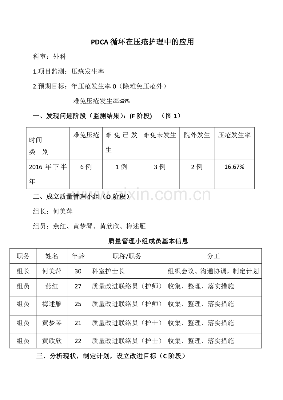 PDCA在预防压疮中的运用.doc_第1页