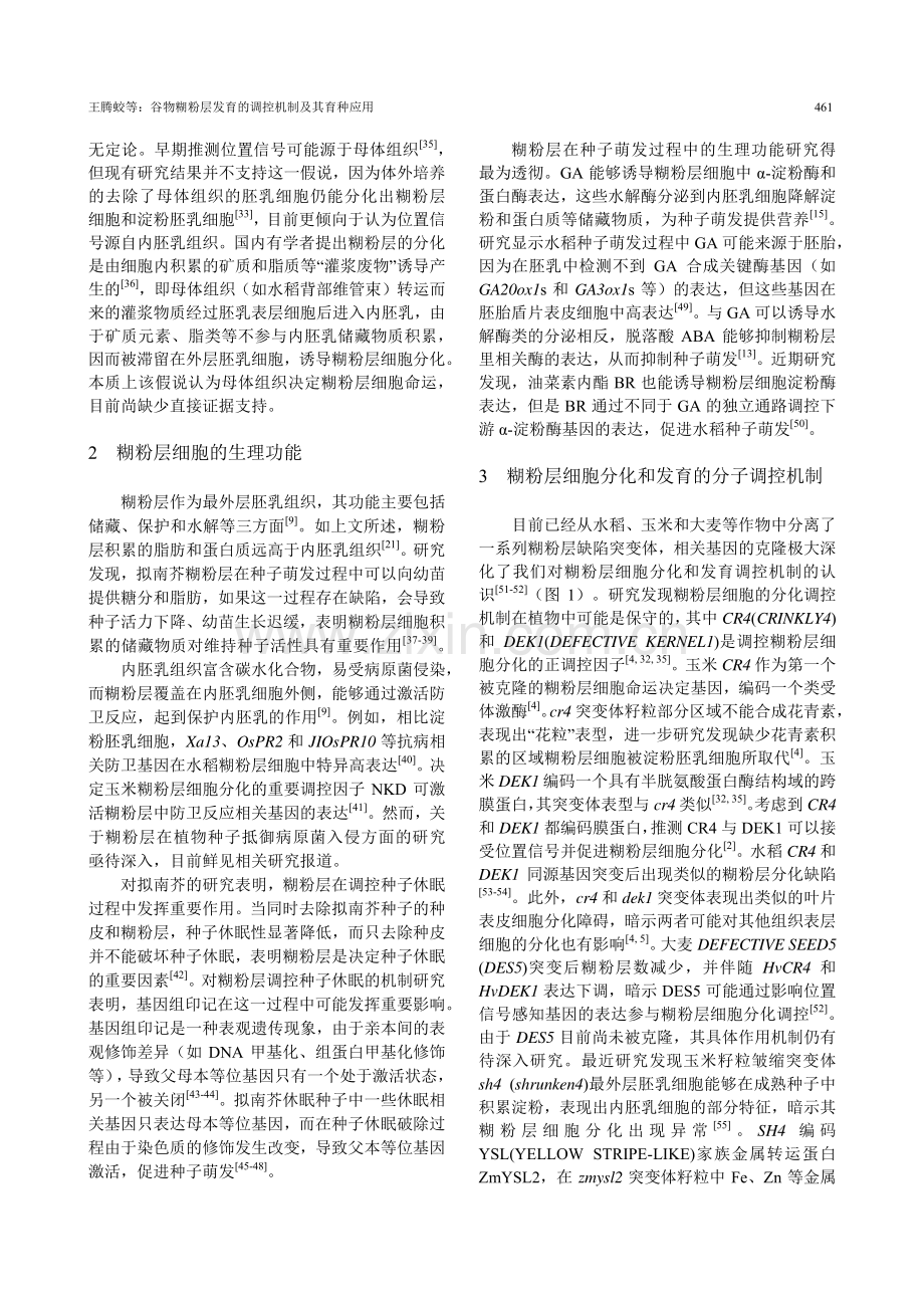 谷物糊粉层发育的调控机制及其育种应用.pdf_第3页